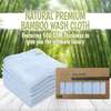 DELUXE Baby Bamboo Washcloths, Bravo Blue - Burp Cloths - 3 - thumbnail