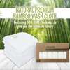 6pk Deluxe Baby Bamboo Washcloths, White - Bath Towels - 3 - thumbnail