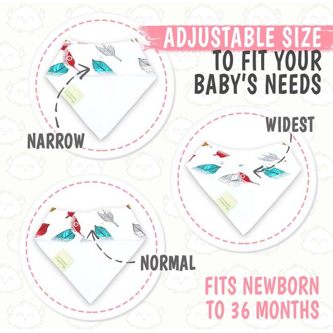 8-Pack Organic Baby Bandana Drool Bibs for Boys and Girls, Bold Bravery - Bibs - 4