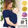 Baby Wrap Carrier, Navy Blue - Carriers - 3 - thumbnail