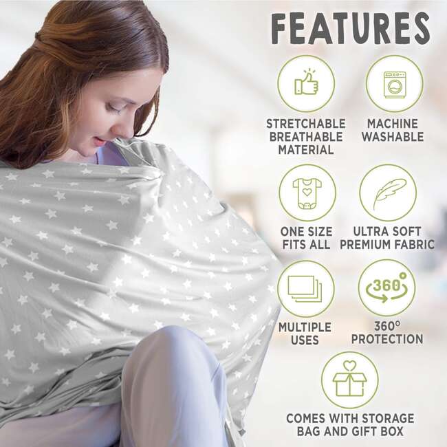 All in 1 Multi-Use Cover, Starry Charm - Nursing Covers - 2