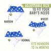 8-Pack Organic Baby Bandana Drool Bibs for Boys and Girls, US of A - Bibs - 5