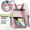 Original Diaper Backpack, Pink Gray - Carriers - 4 - thumbnail