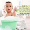 6pk Deluxe Baby Bamboo Washcloths, White - Bath Towels - 6
