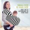 Baby Wrap Carrier, Black Stripes - Carriers - 5