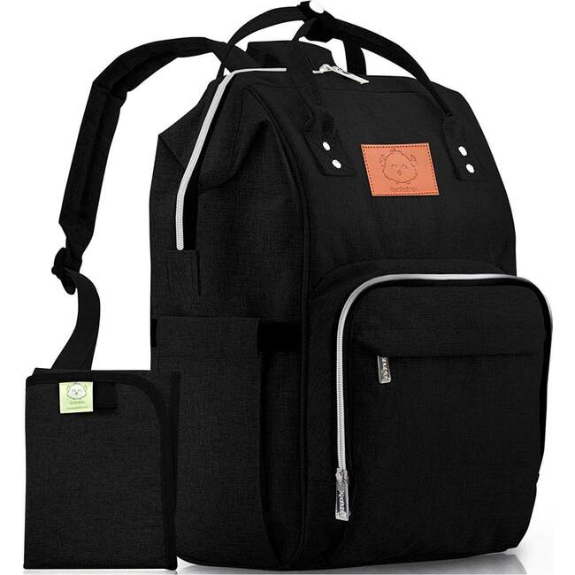 Original Diaper Backpack, Trendy Black - Carriers - 1