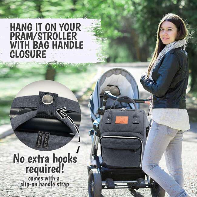 Original Diaper Backpack, Mystic Gray - Carriers - 5