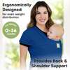 Baby Wrap Carrier, Cobalt Blue - Carriers - 2