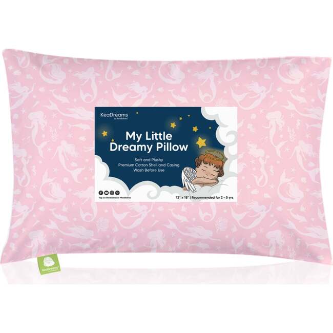 13X18 Toddler Pillow with Pillowcase for Sleeping, Mermaid