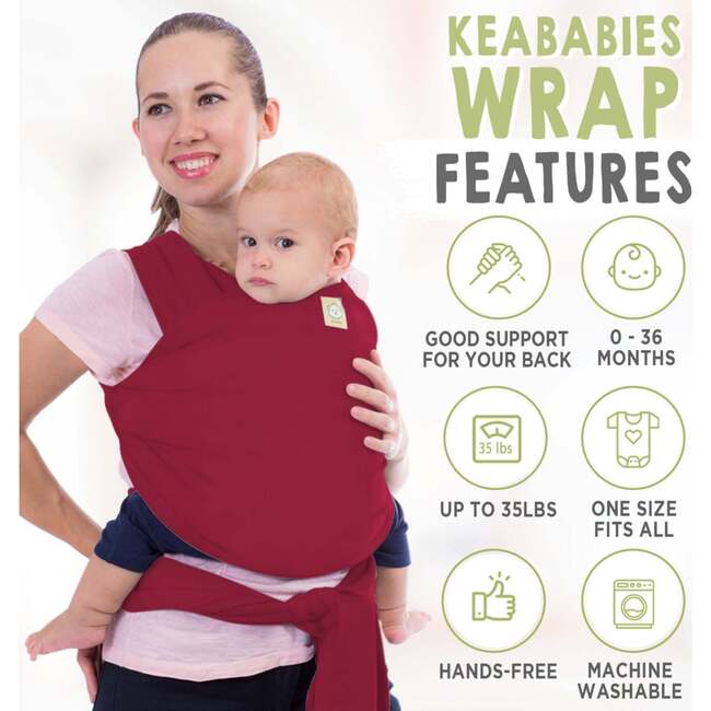 Baby Wrap Carrier, Royal Magenta