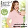 Baby Wrap Carrier, Dusty Pink - Carriers - 2