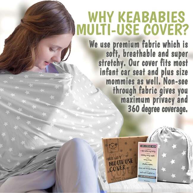 All in 1 Multi-Use Cover, Starry Charm - Nursing Covers - 6