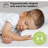 Jumbo Toddler Pillow with Pillowcase, Soft White - Nursing Pillows - 2