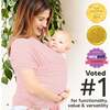 Baby Wrap Carrier, Dusty Pink - Carriers - 3