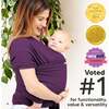 Baby Wrap Carrier, Royal Purple - Carriers - 3