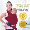 Baby Wrap Carrier, Royal Magenta - Carriers - 3 - thumbnail