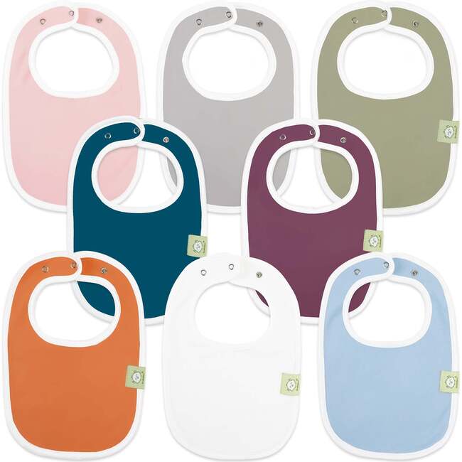 8-Pack Urban Drool Bibs Set for Baby Boys and Girls, Inspire