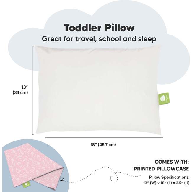13X18 Toddler Pillow with Pillowcase for Sleeping, Mermaid - Nursing Pillows - 3