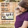 Baby Wrap Carrier, Royal Purple - Carriers - 4