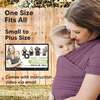 Baby Wrap Carrier, Dark Mauve - Carriers - 4