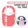 8-Pack Urban Drool Bibs, Blush - Bibs - 2