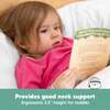 Jumbo Toddler Pillow with Pillowcase, Soft White - Nursing Pillows - 5
