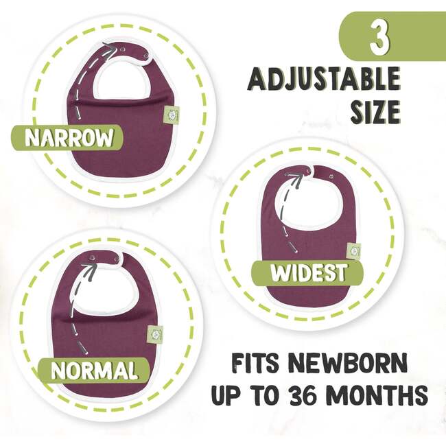 8-Pack Urban Drool Bibs, Inspire - Bibs - 4