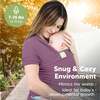Baby Wrap Carrier, Dark Mauve - Carriers - 6
