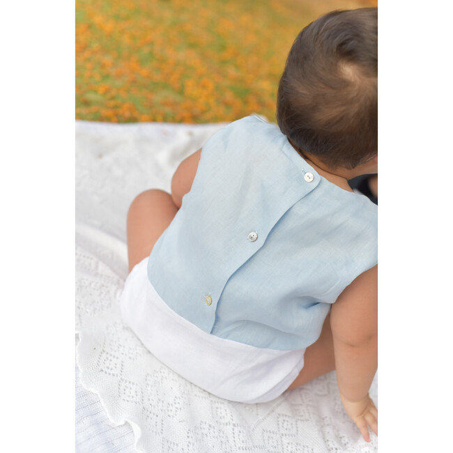 Annecy Bubble Onesie, Baby Blue - Rompers - 3