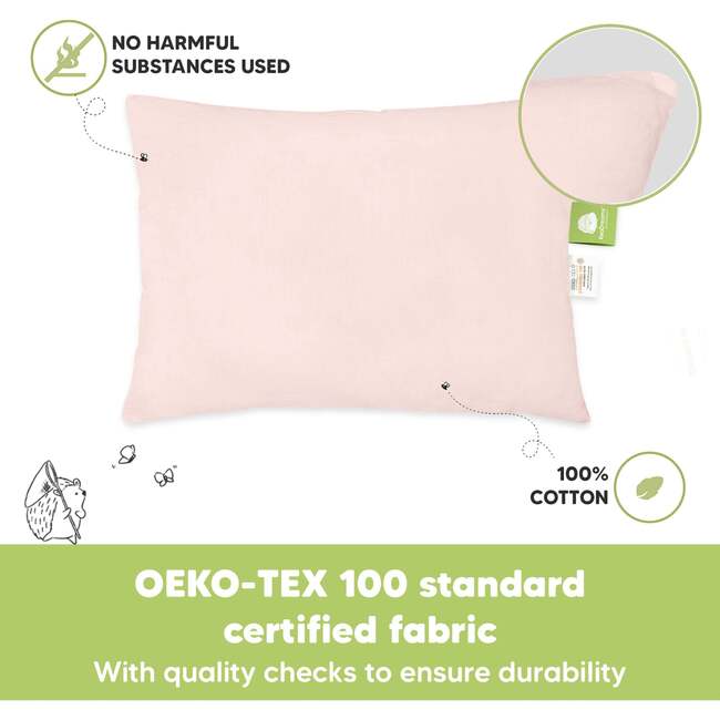 2-Pack Toddler Pillows, Mist Pink - Nursing Pillows - 5