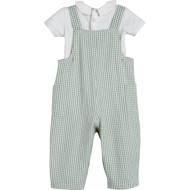 Baby Mattias Overall & Bodysuit Set, Sage Gingham - Mixed Apparel Set - 3