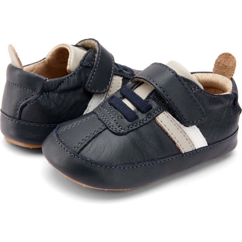 Rework Velcro Sneakers, Navy - Sneakers - 1