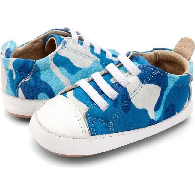 Camo Eazy Jogger Sneakers, Blue - Sneakers - 1