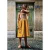 Woven Dress, Mustard - Dresses - 2 - thumbnail