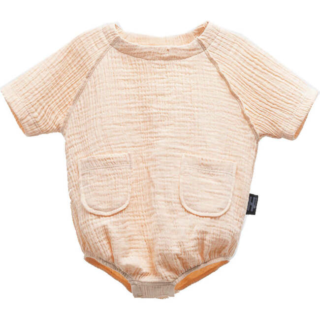 Pocket Bodysuit, Beige
