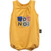 Logo Bodysuit, Mustard - Onesies - 1 - thumbnail