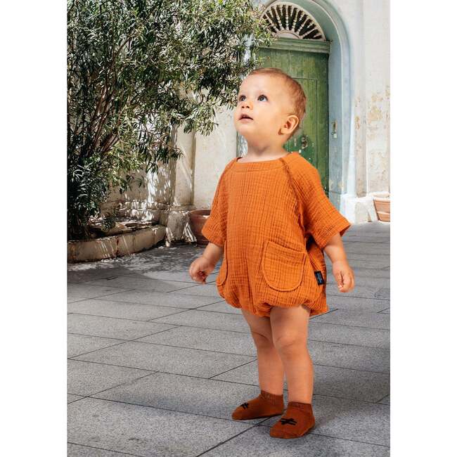 Pocket Bodysuit, Purple - Onesies - 2