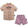 Dress Shirt Outfit, Purple - Mixed Apparel Set - 1 - thumbnail