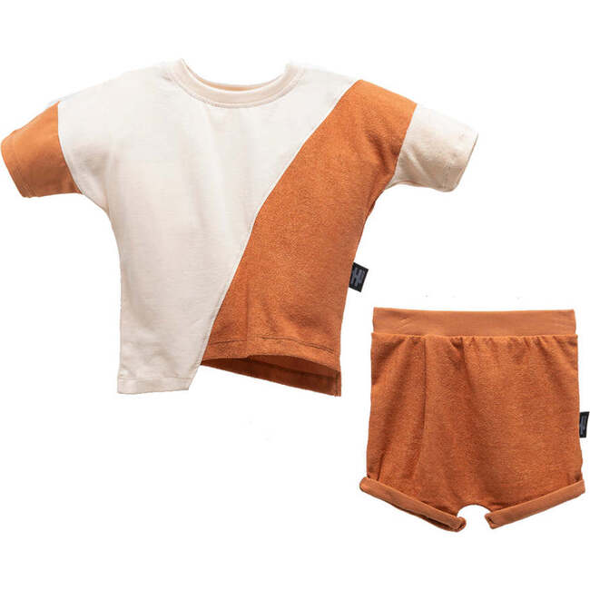 Cross Stripe Outfit, Cinnamon