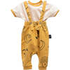 Crescent Overalls Outfit, Mustard - Mixed Apparel Set - 1 - thumbnail