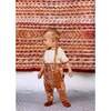 Mosaic Overalls Outfit, Cinnamon - Mixed Apparel Set - 2