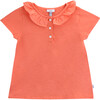 Polo Girl Organic Cotton, Melinda Coral - Shirts - 1 - thumbnail
