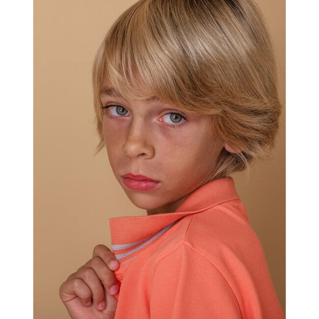 Polo Boy Cotton, Sloane Coral - Shirts - 5