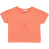 T-Shirt Short Sleeve Girl, Sea Flowers - Shirts - 1 - thumbnail