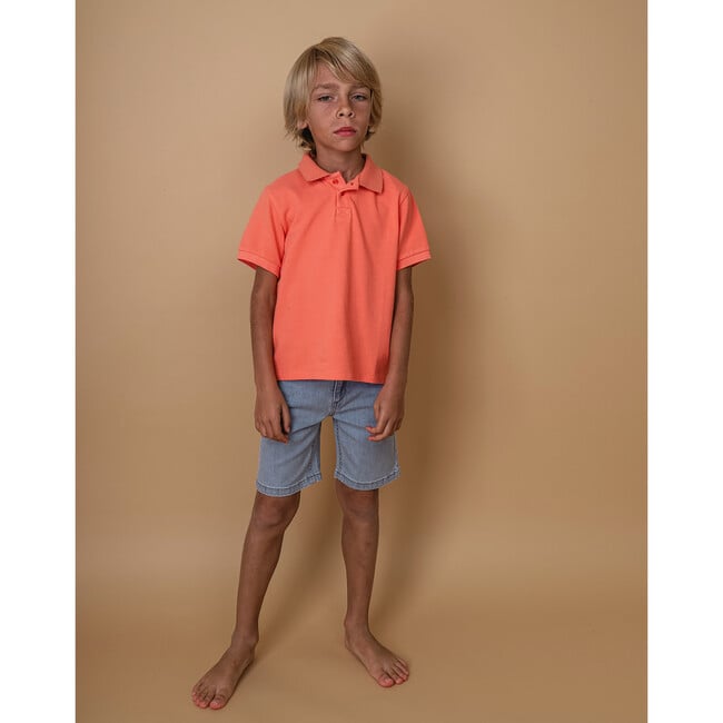 Polo Boy Cotton, Sloane Coral - Shirts - 6