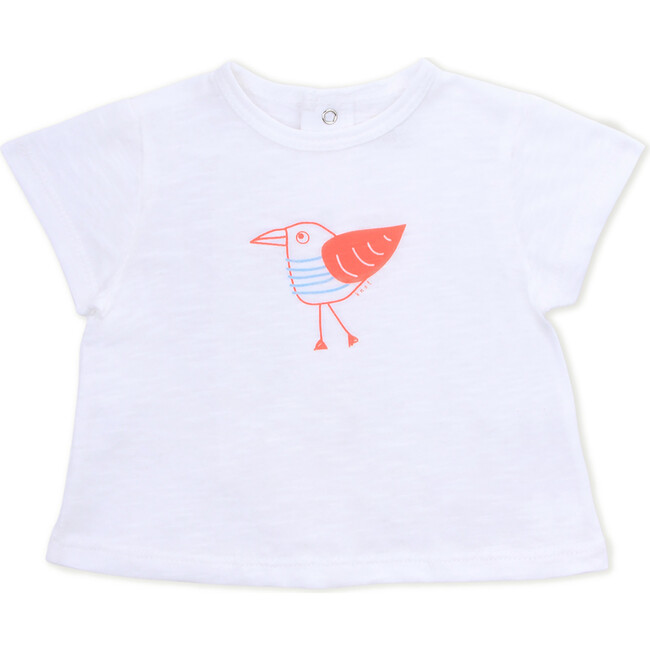T-Shirt Short Sleeve Organic Cotton, Seagull - Shirts - 1