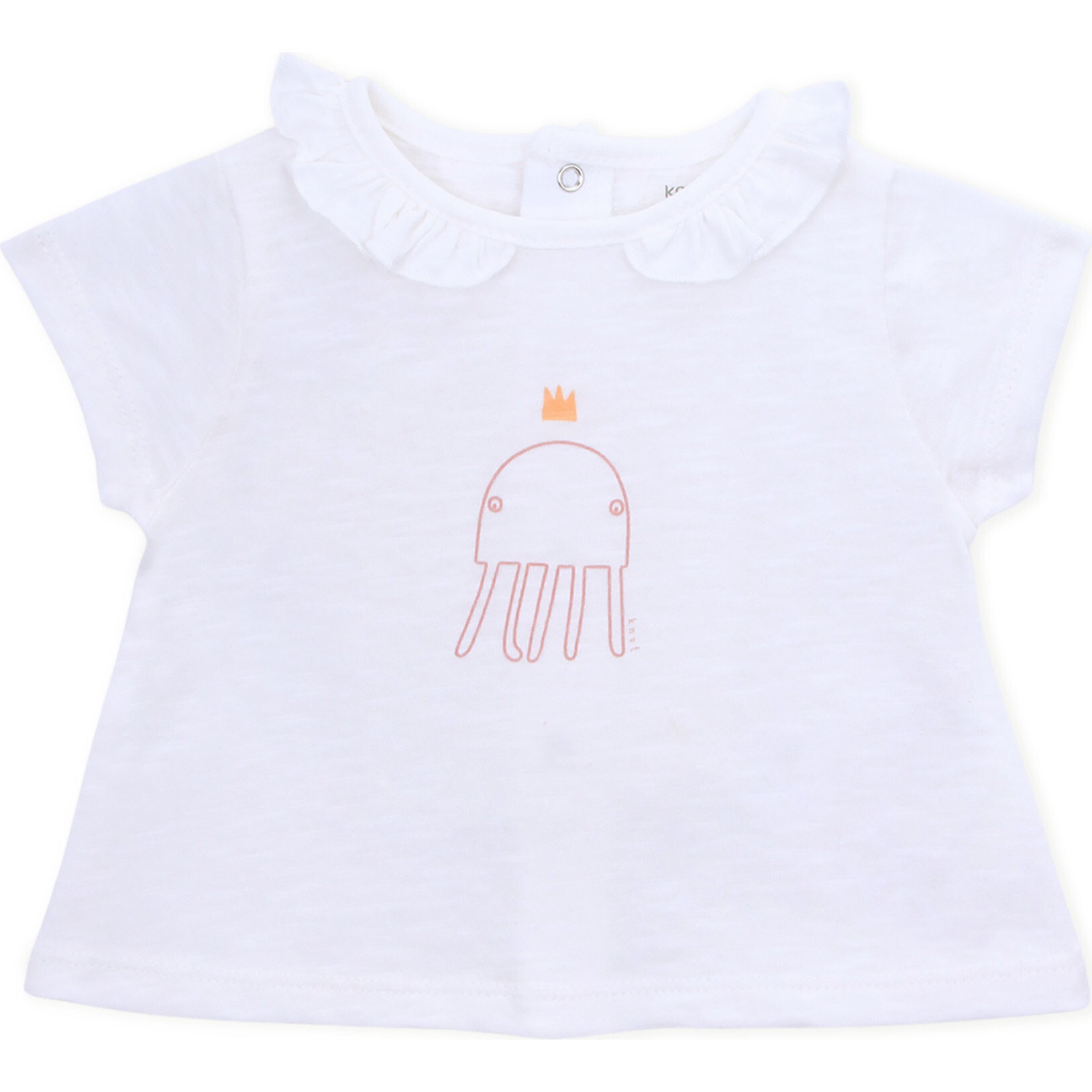 T-Shirt Short Sleeve Organic Cotton, Queen Octopus - Shirts - 1