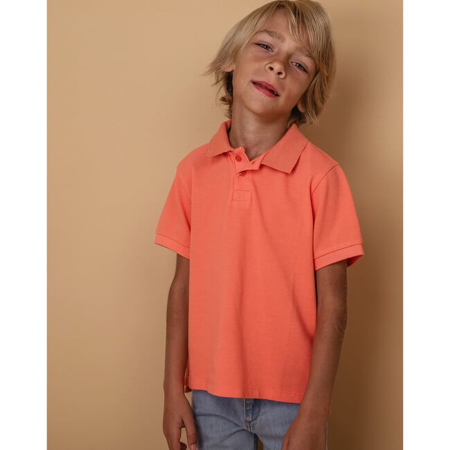 Polo Boy Cotton, Sloane Coral - Shirts - 7