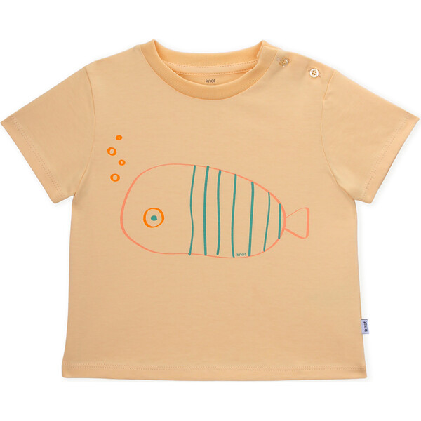 T-Shirt Short Sleeve Baby Organic Cotton, Harlequin Turkfish - Knot ...