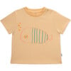 T-Shirt Short Sleeve Baby Organic Cotton, Harlequin Turkfish - Shirts - 1 - thumbnail